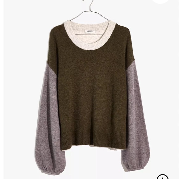 Madewell Sweaters - Madewell Colorblock Payton Sweater in Coziest Yarn